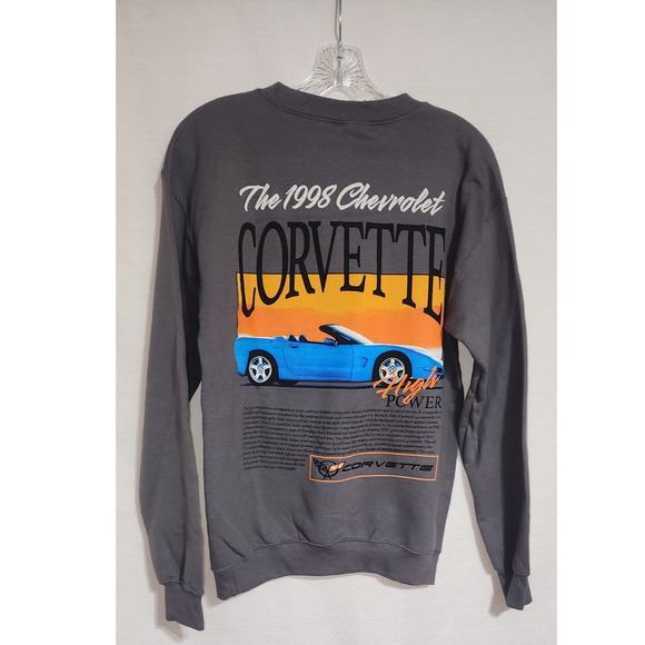 corvette sweatshirt men small gray - Picture 7 of 7